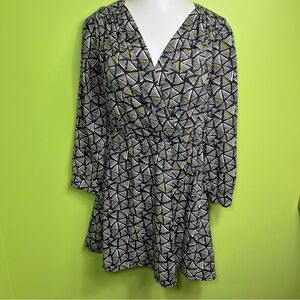 Collective Concepts Ewing print dress lightweight size L NWT